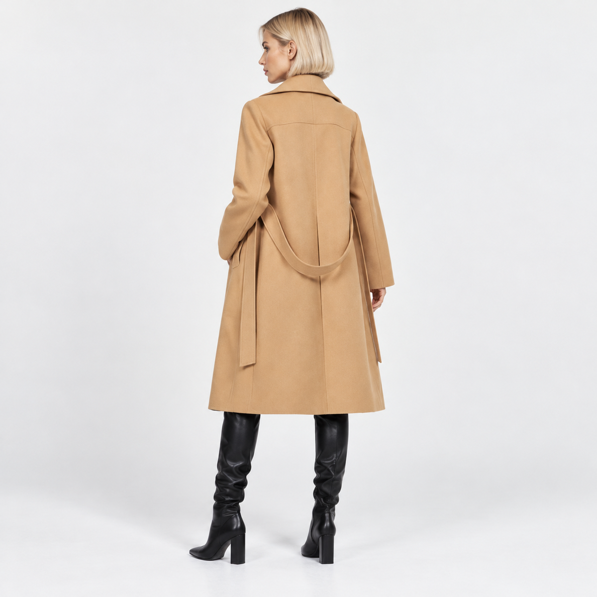 NAJAS | Women's Classic Trench Coat Timeless Belted Heritage Outerwear