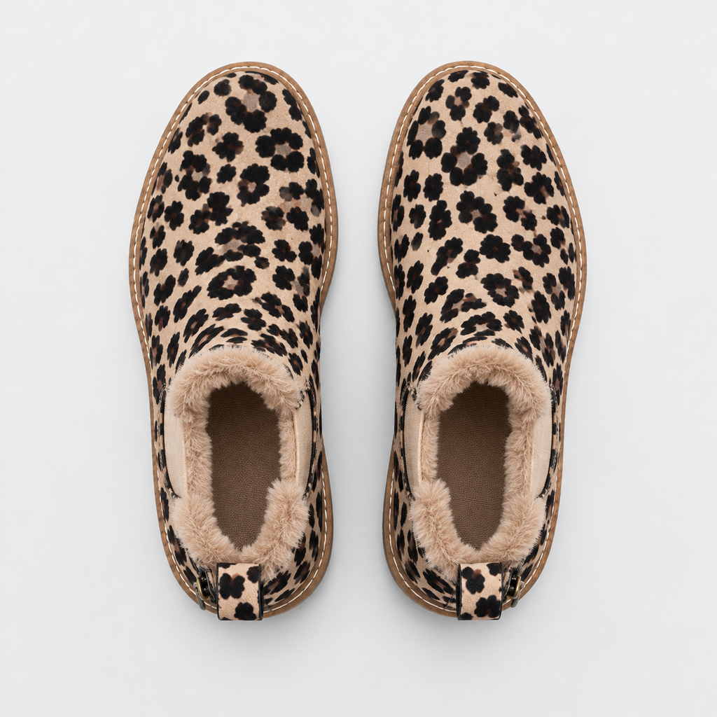 NAJAS | Women’s Suede Boots Warm Lined Winter Flat Heel Casual Shoes