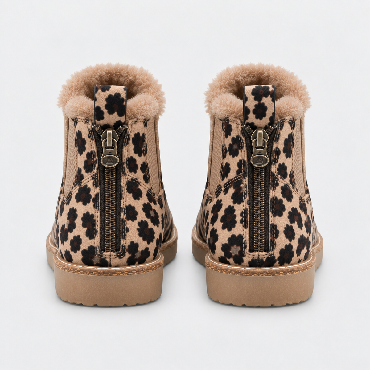 NAJAS | Women’s Suede Boots Warm Lined Winter Flat Heel Casual Shoes