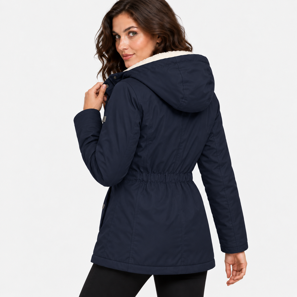 NAJAS | Women’s Fleece Lined Hooded Jacket Warm Winter Coat