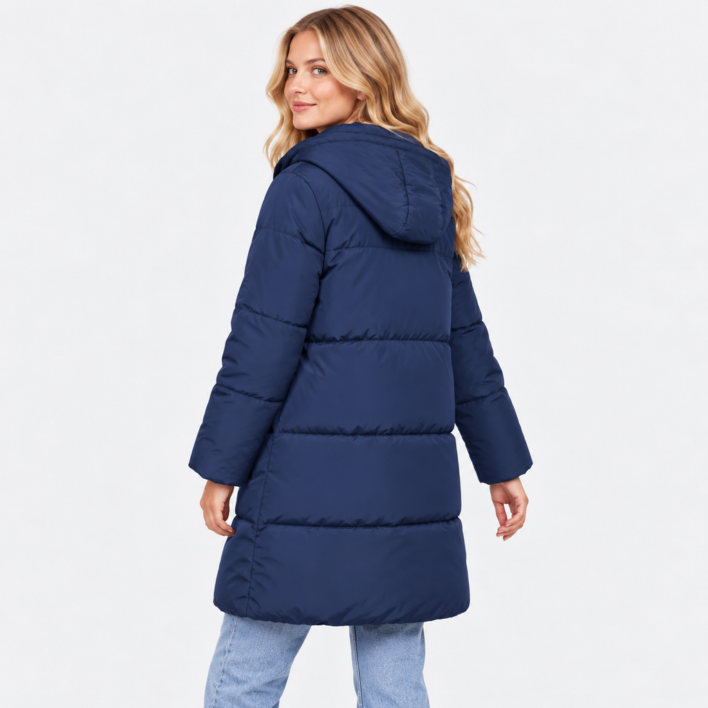 NAJAS | Women's Hooded Puffer Jacket with Regular Fit and Pockets