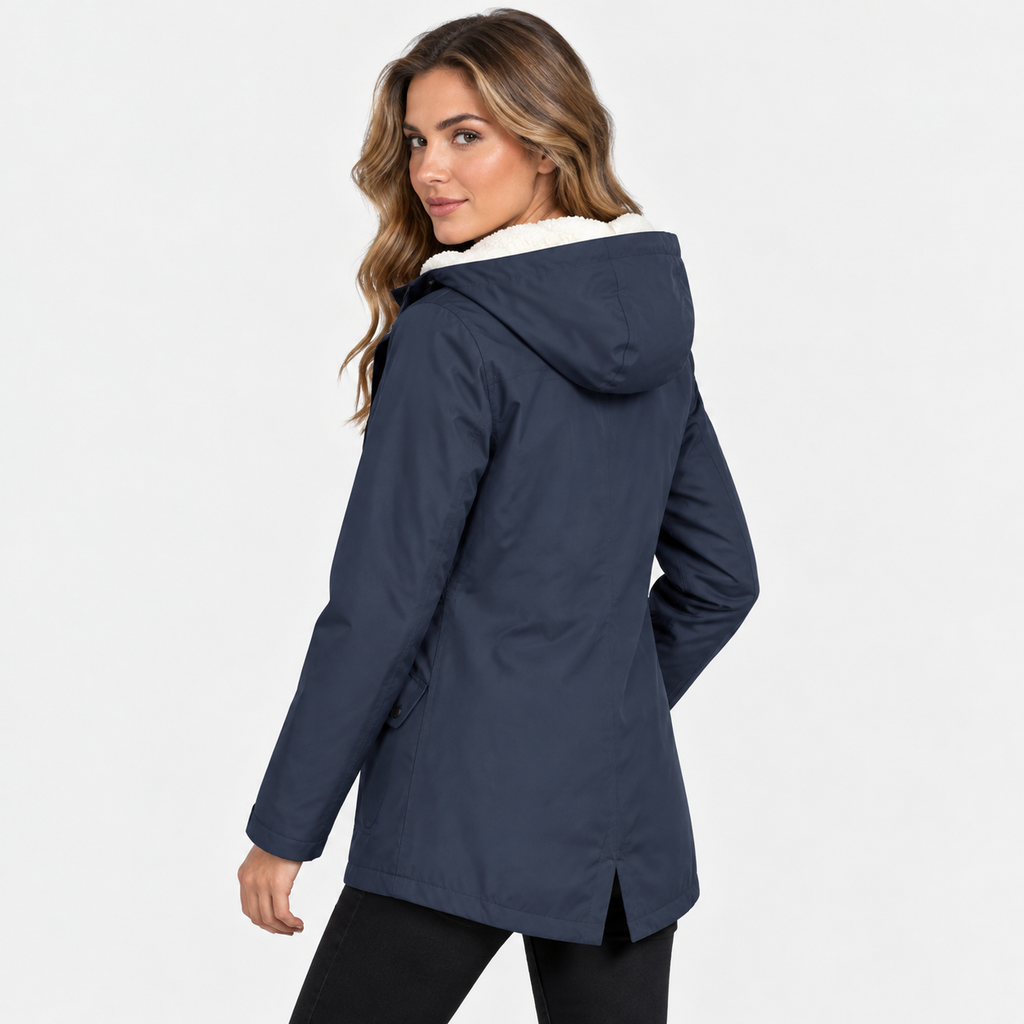 NAJAS | Women's Fleece Lined Hooded Jacket Windproof Winter Outerwear