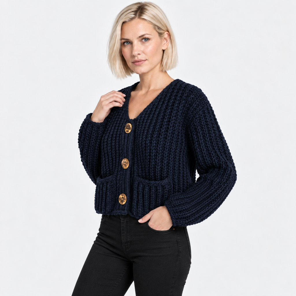 NAJAS | Women’s Single Breasted Coat Double Pocket Elegant Outerwear