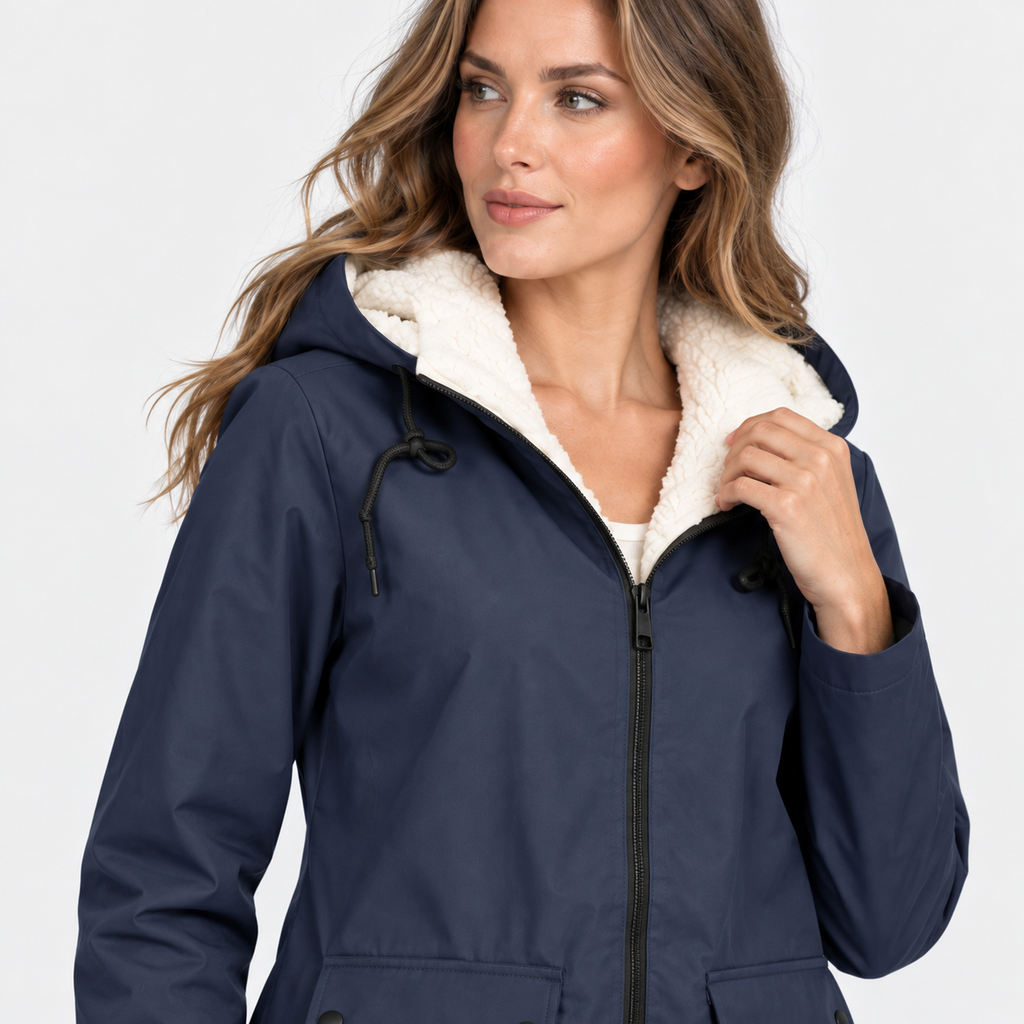 NAJAS | Women's Fleece Lined Hooded Jacket Windproof Winter Outerwear