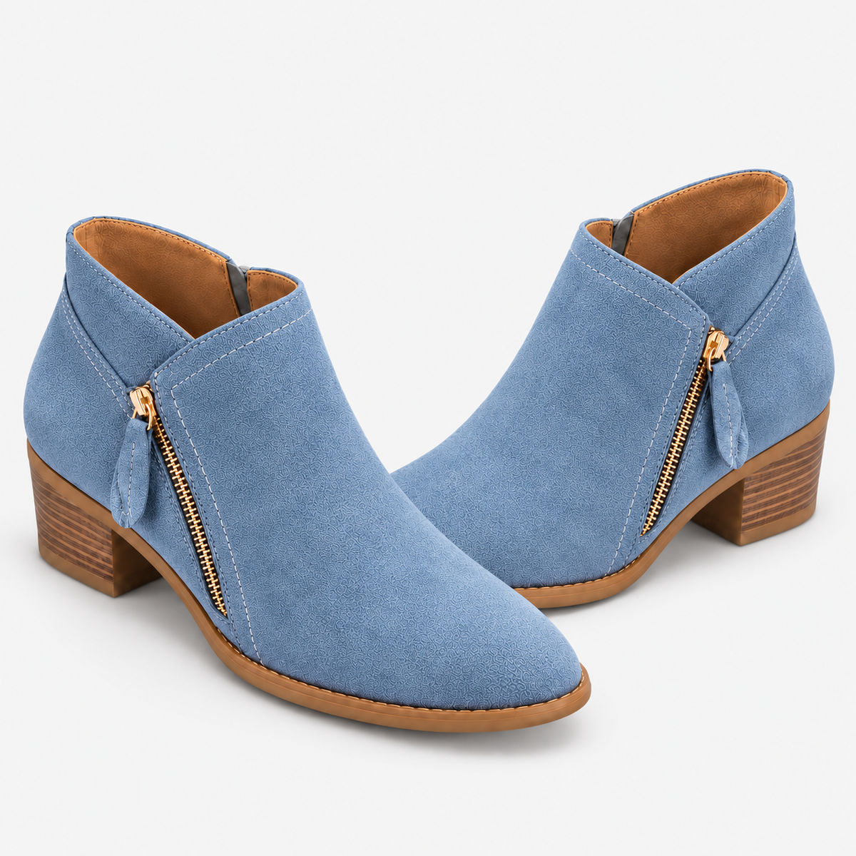 NAJAS | Women’s Suede Ankle Boots Wedge Heel Warm Winter Fashion Boots