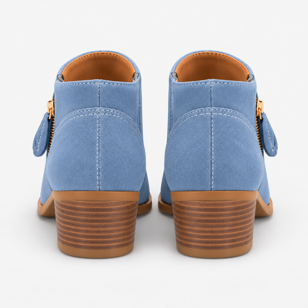 NAJAS | Women’s Suede Ankle Boots Wedge Heel Warm Winter Fashion Boots