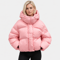 NAJAS | Women's Pink Puffer Jacket with Extra Thick Padding for Winter