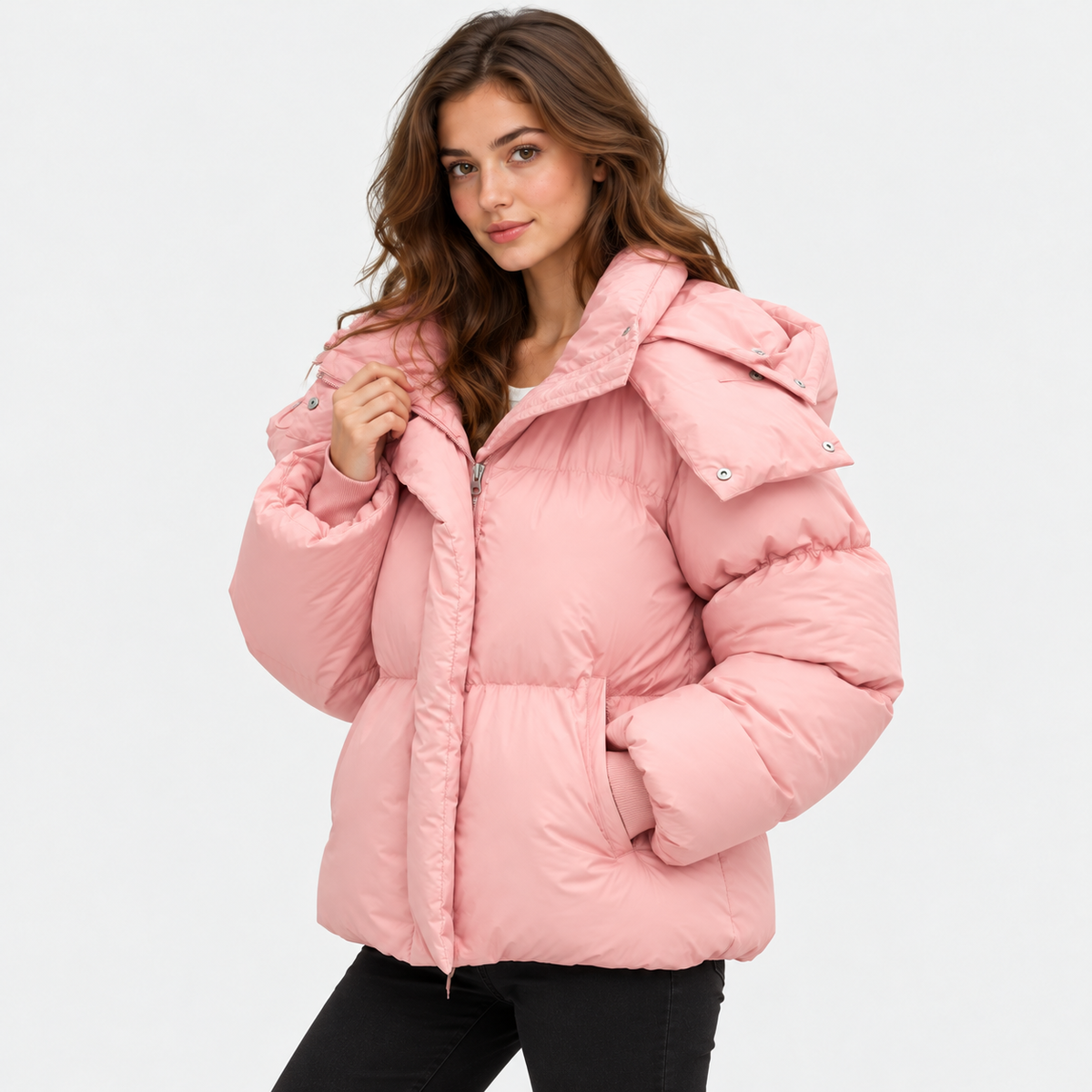 NAJAS | Women's Warm Hooded Puffer Jacket for Cold Weather