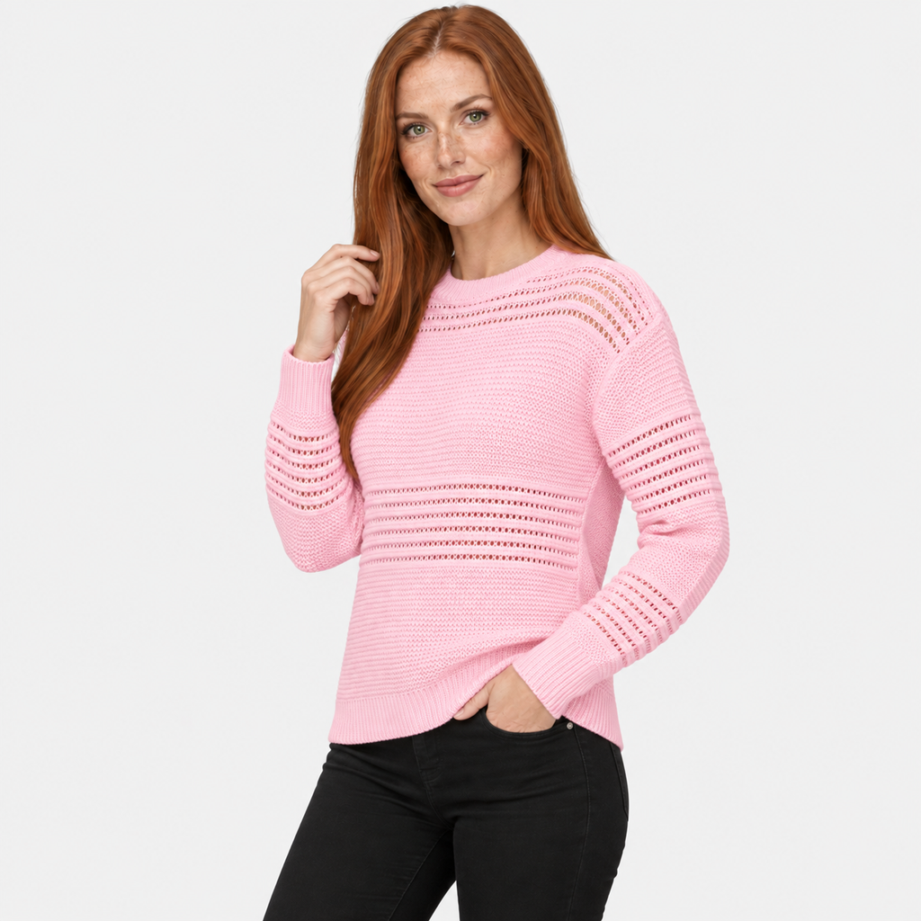 NAJAS | Women’s Long Sleeve Knit Sweater Minimalist Casual Top