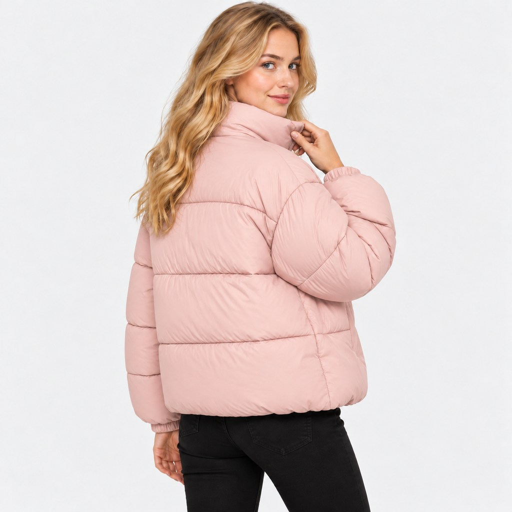 NAJAS | Women’s Puffer Jacket Cotton Filled Stand Collar Winter Outerwear