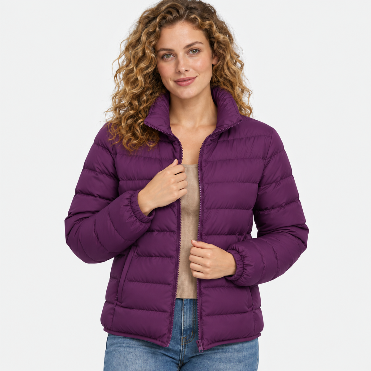 NAJAS | Women’s Puffer Jacket Slim Fit Warm Winter Korean Style Coat