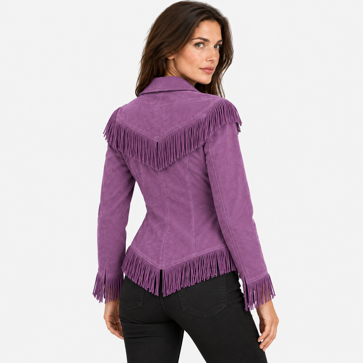 NAJAS | Women’s Vintage Tassel Jacket Slim Fit Fashion Coat