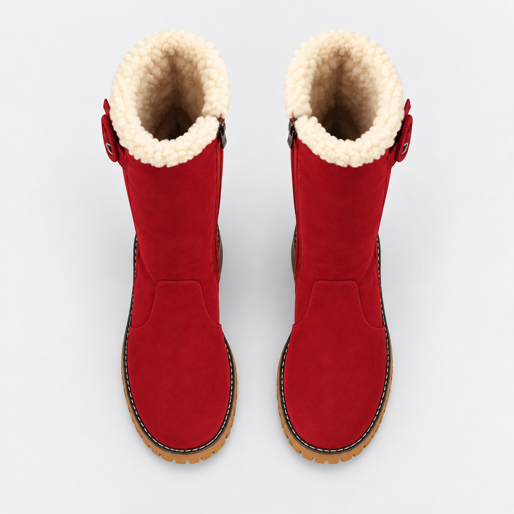 NAJAS | Women’s Knee High Boots Suede Upper Rubber Sole Casual Shoes