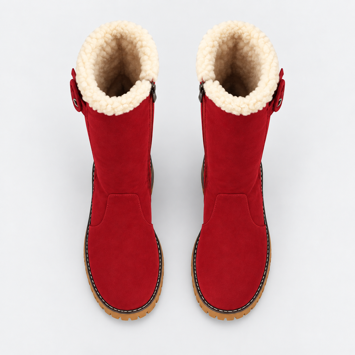 NAJAS | Women’s Knee High Boots Suede Upper Rubber Sole Casual Shoes