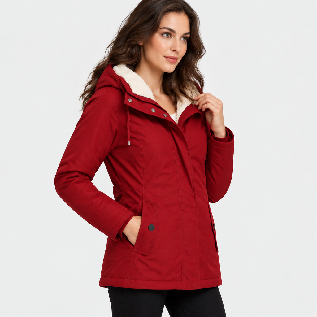 NAJAS | Women’s Fleece Lined Hooded Jacket Warm Winter Coat