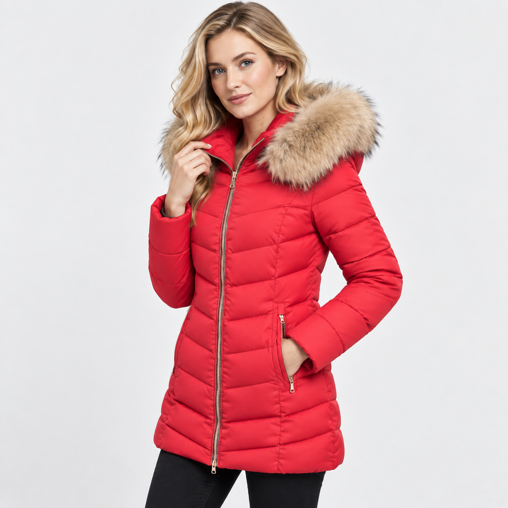 NAJAS | Women’s Long Cotton Puffer Coat Warm Winter Outerwear