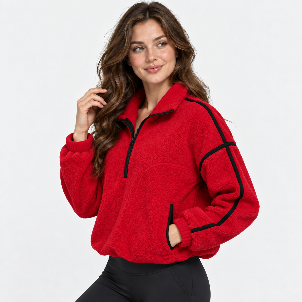NAJAS | Women’s Fleece Jacket Warm Windproof Winter Outdoor Coat