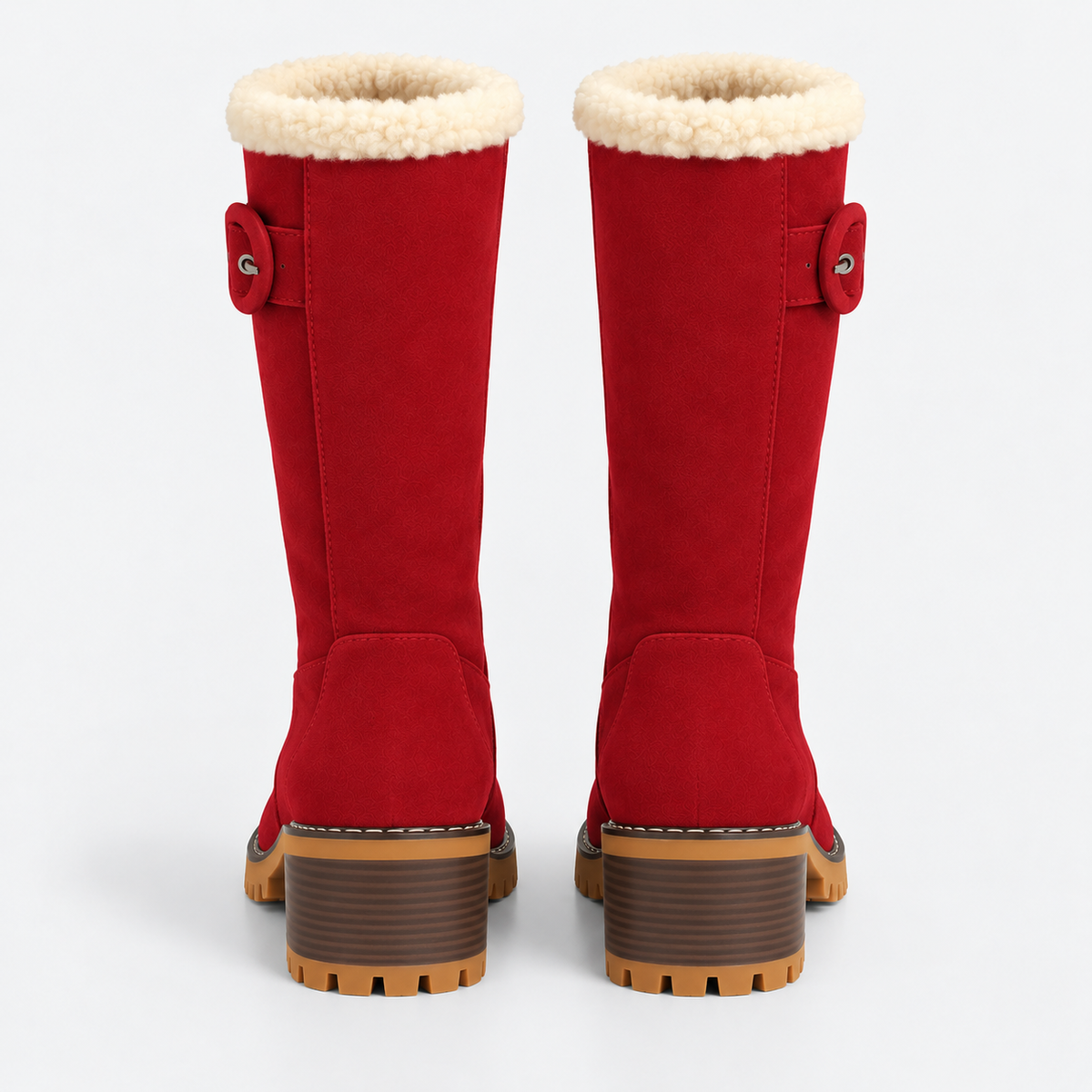 NAJAS | Women’s Knee High Boots Suede Upper Rubber Sole Casual Shoes