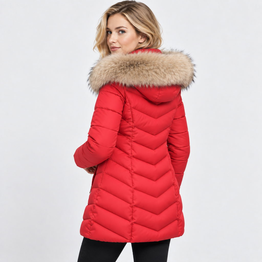 NAJAS | Women’s Long Cotton Puffer Coat Warm Winter Outerwear