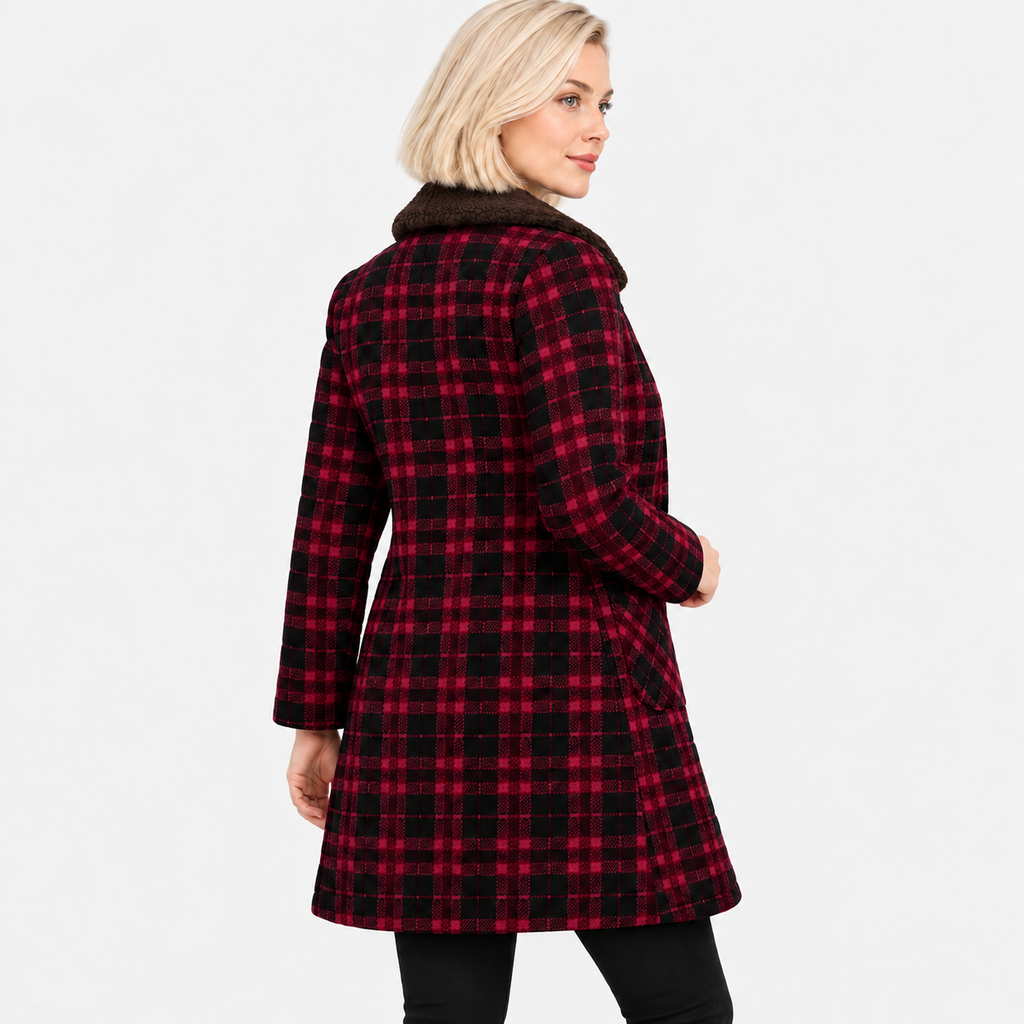 NAJAS | Women's Mid-Length Winter Coat with Fleece Lining