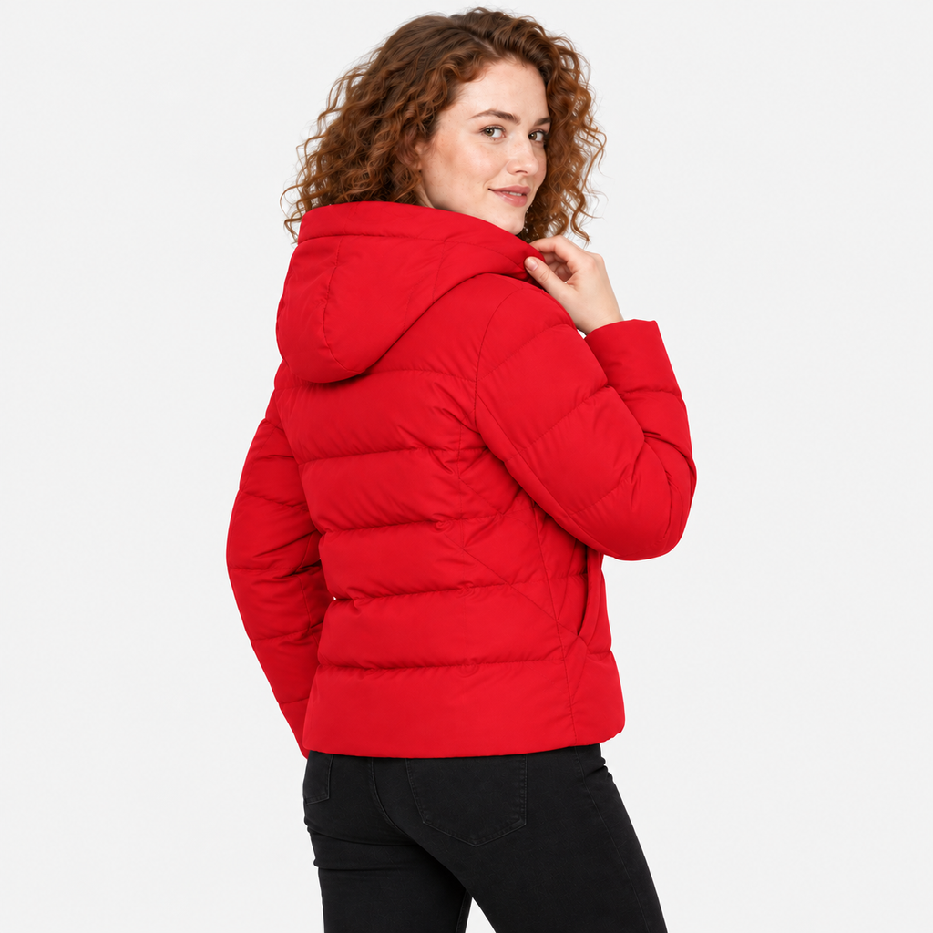 NAJAS | Women’s Short Cotton Coat Loose Fit Korean Style Outerwear