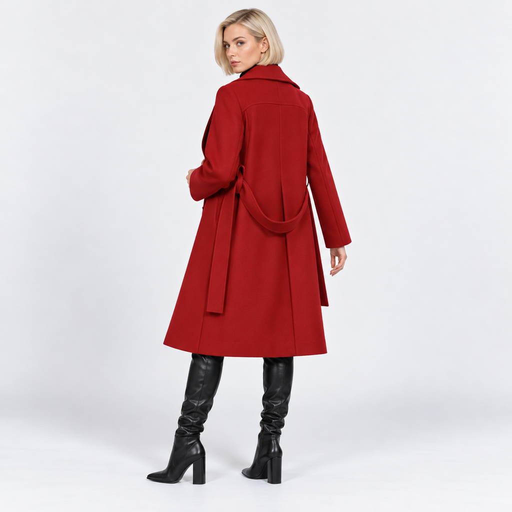 NAJAS | Women's Classic Trench Coat Timeless Belted Heritage Outerwear