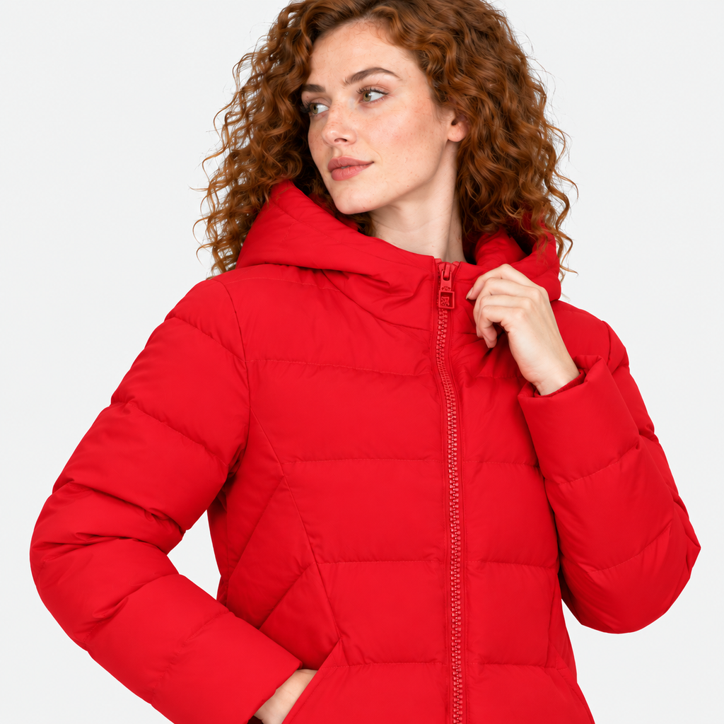 NAJAS | Women’s Short Cotton Coat Loose Fit Korean Style Outerwear