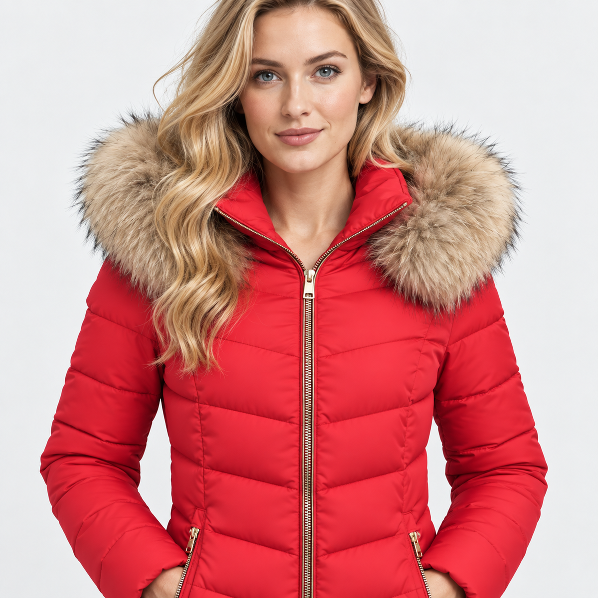 NAJAS | Women’s Long Cotton Puffer Coat Warm Winter Outerwear