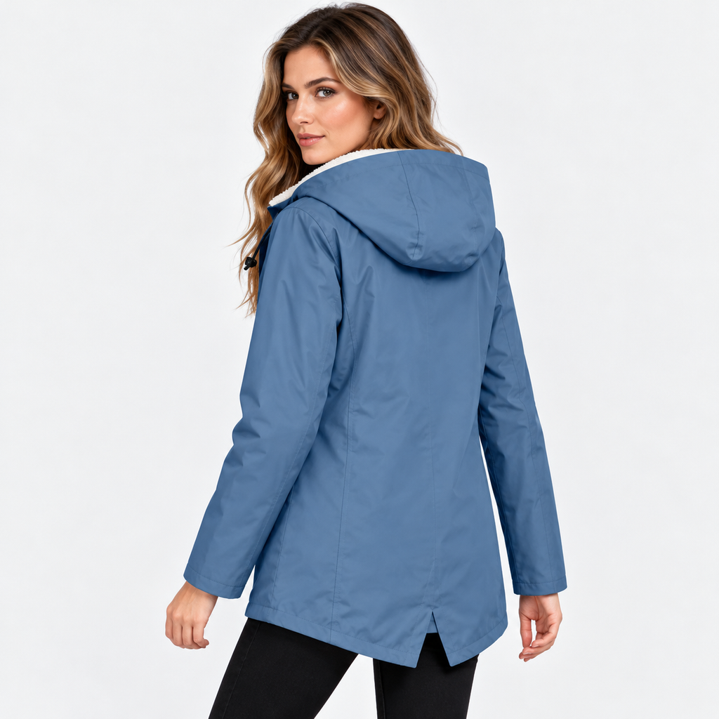 NAJAS | Women's Fleece Lined Hooded Jacket Windproof Winter Outerwear