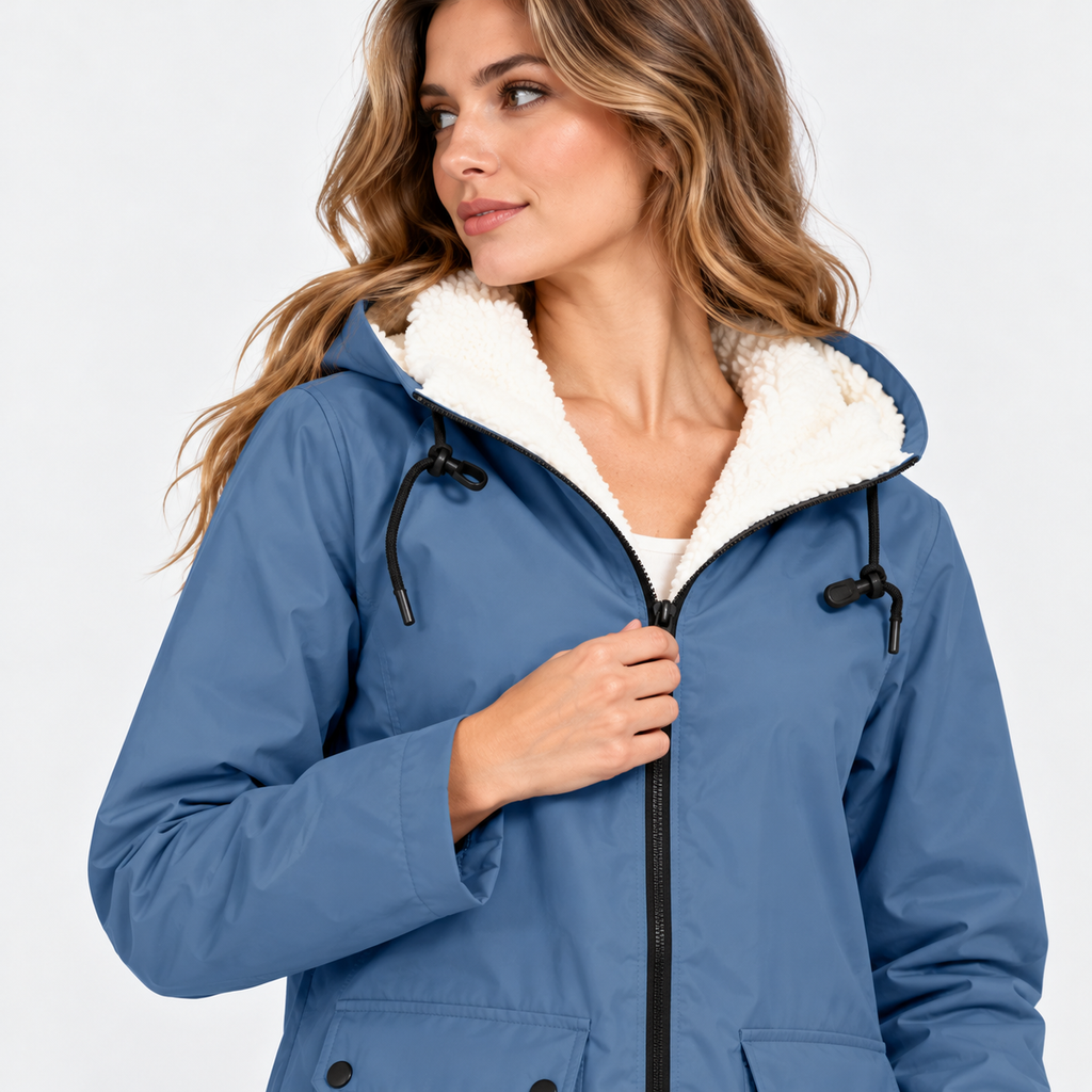 NAJAS | Women's Fleece Lined Hooded Jacket Windproof Winter Outerwear