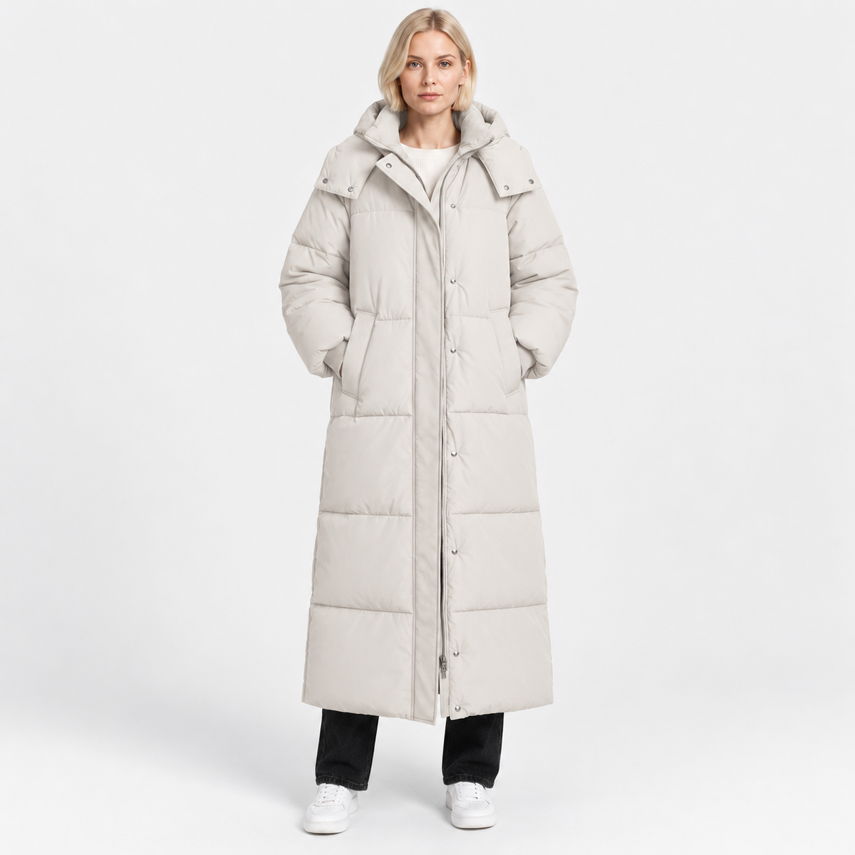 NAJAS | Women’s Loose Fit Puffer Coat Raglan Sleeve Casual Outerwear