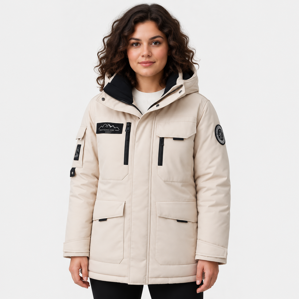 NAJAS | Women's Hooded Parka Jacket Thick Warm Winter Outerwear Coat
