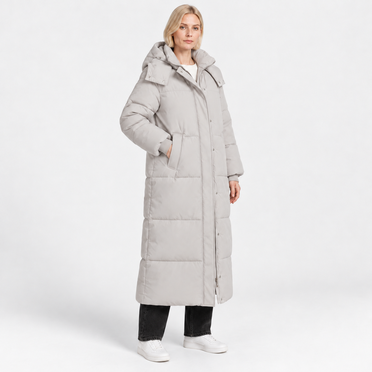 NAJAS | Women’s Loose Fit Puffer Coat Raglan Sleeve Casual Outerwear