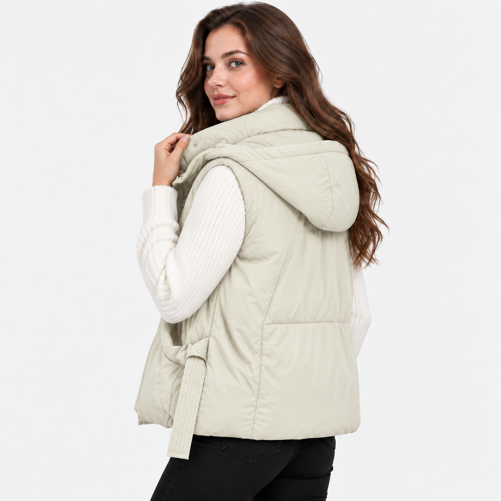 NAJAS | Women’s Cotton Vest Sleeveless Padded Winter Outerwear Jacket
