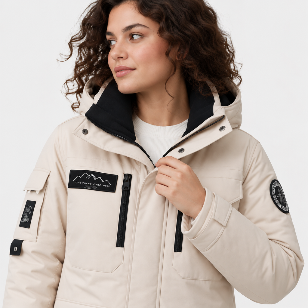 NAJAS | Women's Hooded Parka Jacket Thick Warm Winter Outerwear Coat