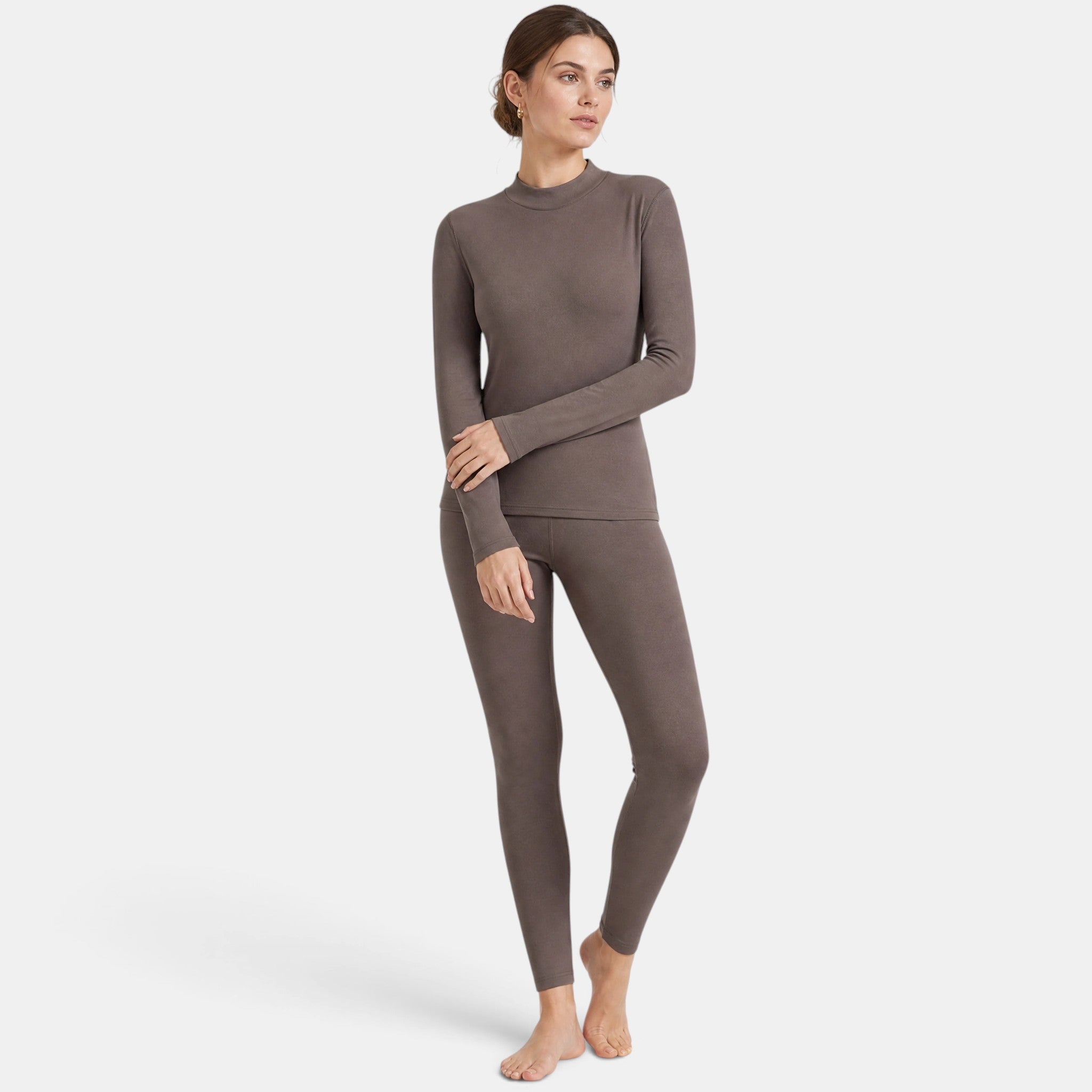 NAJAS | Women's Fleece-Lined Thermal Top and Leggings Set