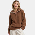 NAJAS | Women's Half Zip High Neck Knitted Jumper