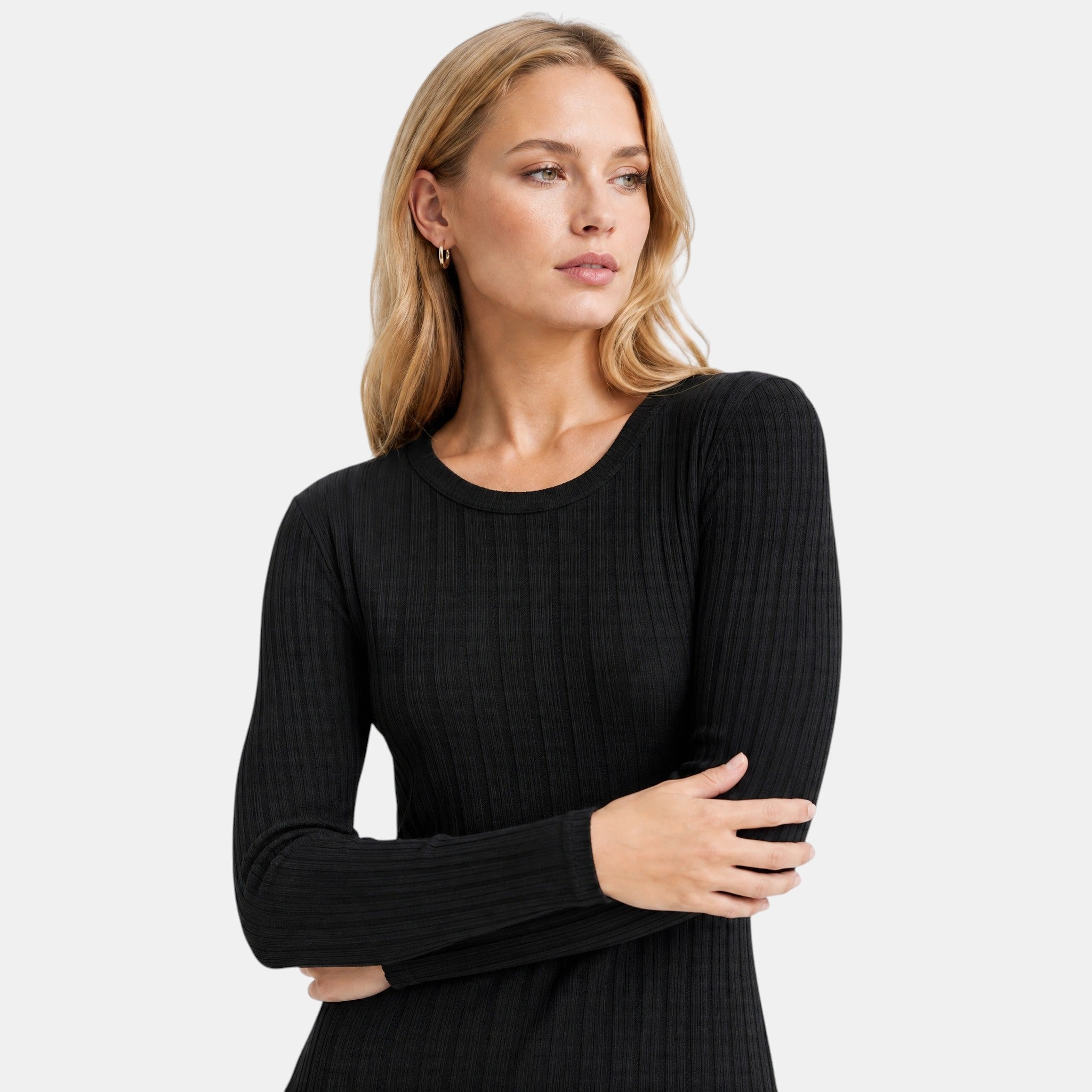 NAJAS | Women's Ribbed Knit Lounge Set with Split Hem Top & Leggings