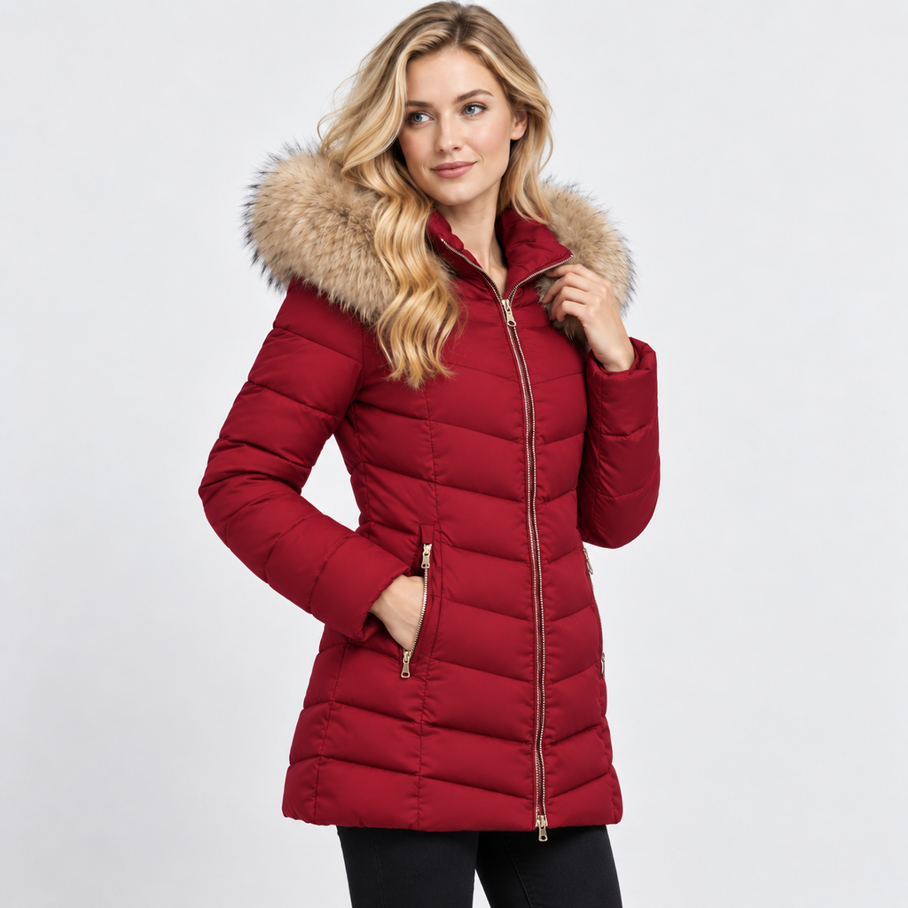 NAJAS | Women’s Long Cotton Puffer Coat Warm Winter Outerwear