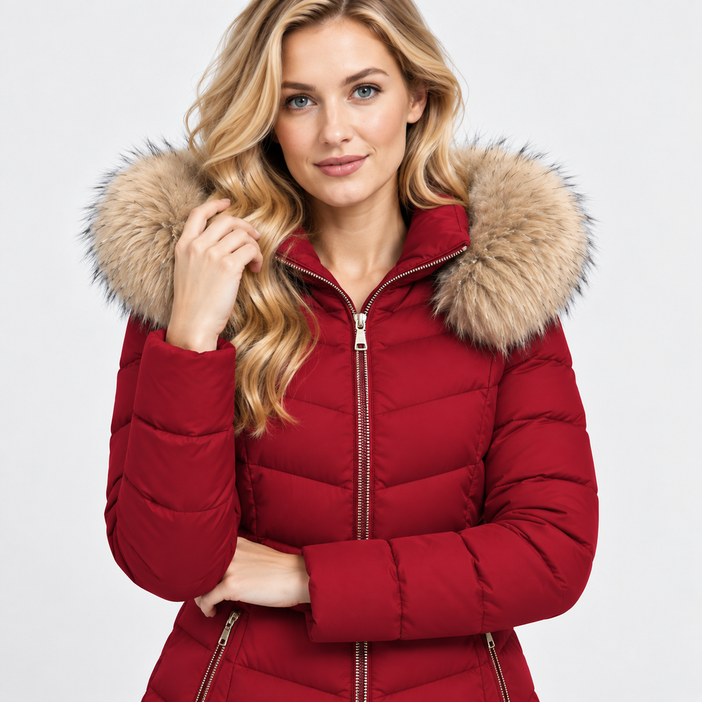 NAJAS | Women’s Long Cotton Puffer Coat Warm Winter Outerwear
