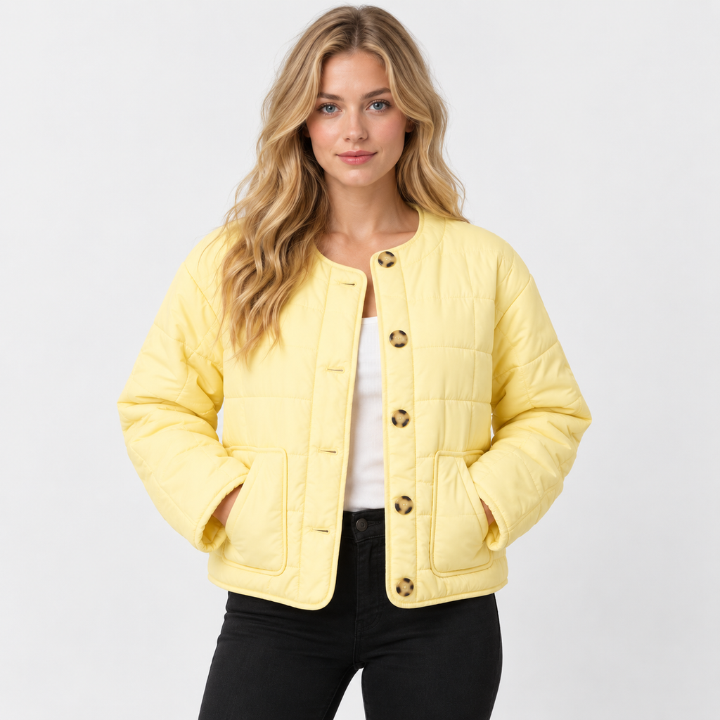 NAJAS | Women’s Warm Quilted Jacket Cotton Padded Fall Winter Coat