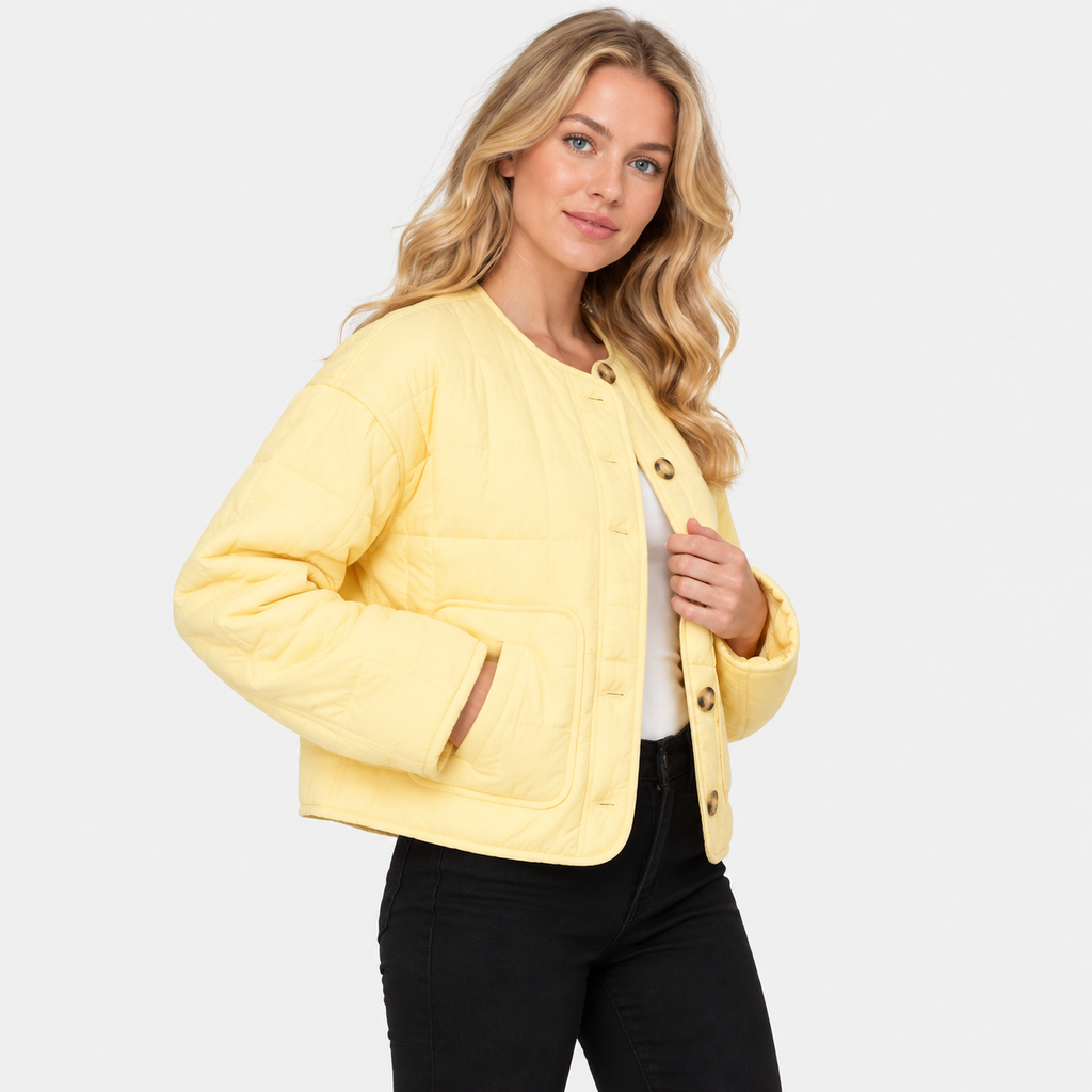 NAJAS | Women’s Warm Quilted Jacket Cotton Padded Fall Winter Coat