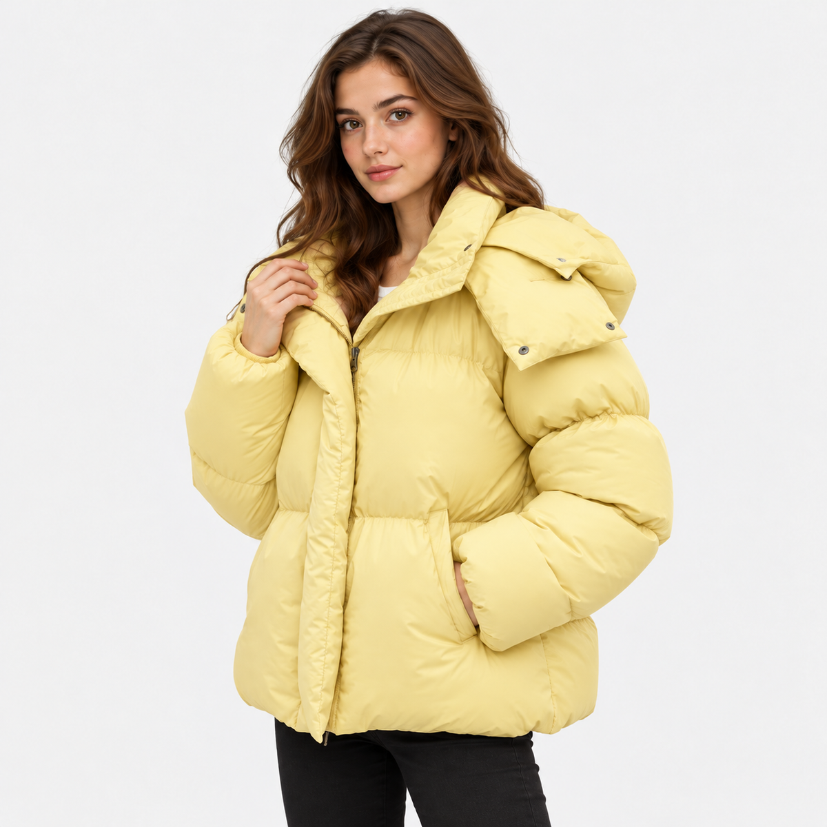 NAJAS | Women's Warm Hooded Puffer Jacket for Cold Weather