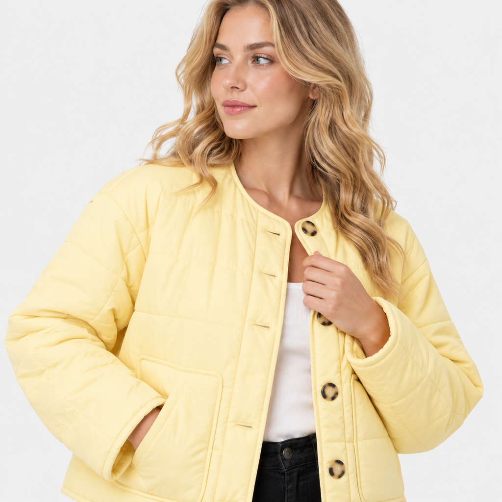 NAJAS | Women’s Warm Quilted Jacket Cotton Padded Fall Winter Coat